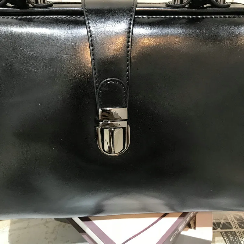 Women's Black Doctor Bag