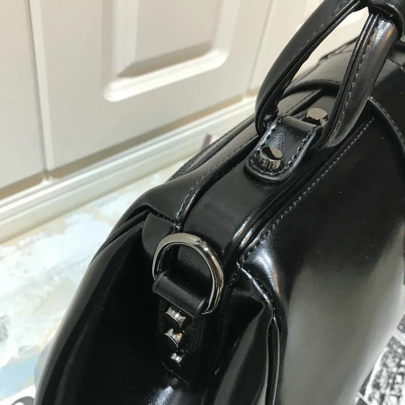 Women's Black Doctor Bag