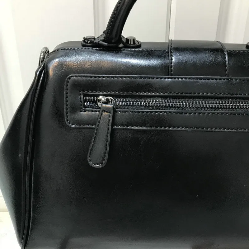 Women's Black Doctor Bag