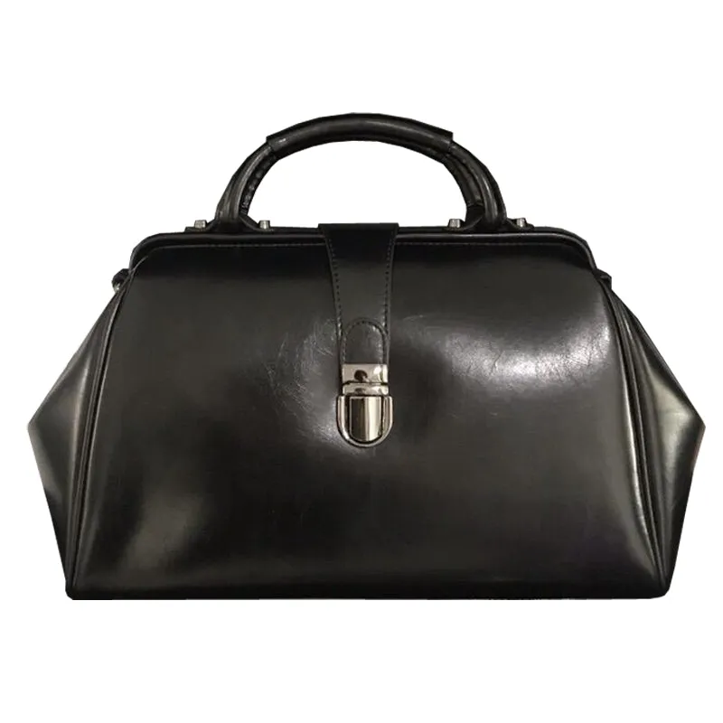 Women's Black Doctor Bag