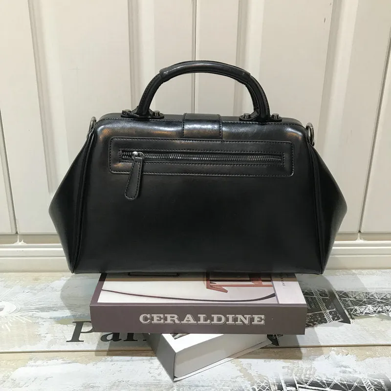 Women's Black Doctor Bag