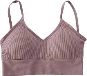 Women's Casual Sports Bras for Women High Support Large Bust Sports Bra Compression Training Tank High Impact Solid