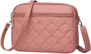 Women's Crossbody Bag Quilted Shoulder Handbg Small Purse Stachels Fashion Tote Bag Shoulder Handbags for Work Travel
