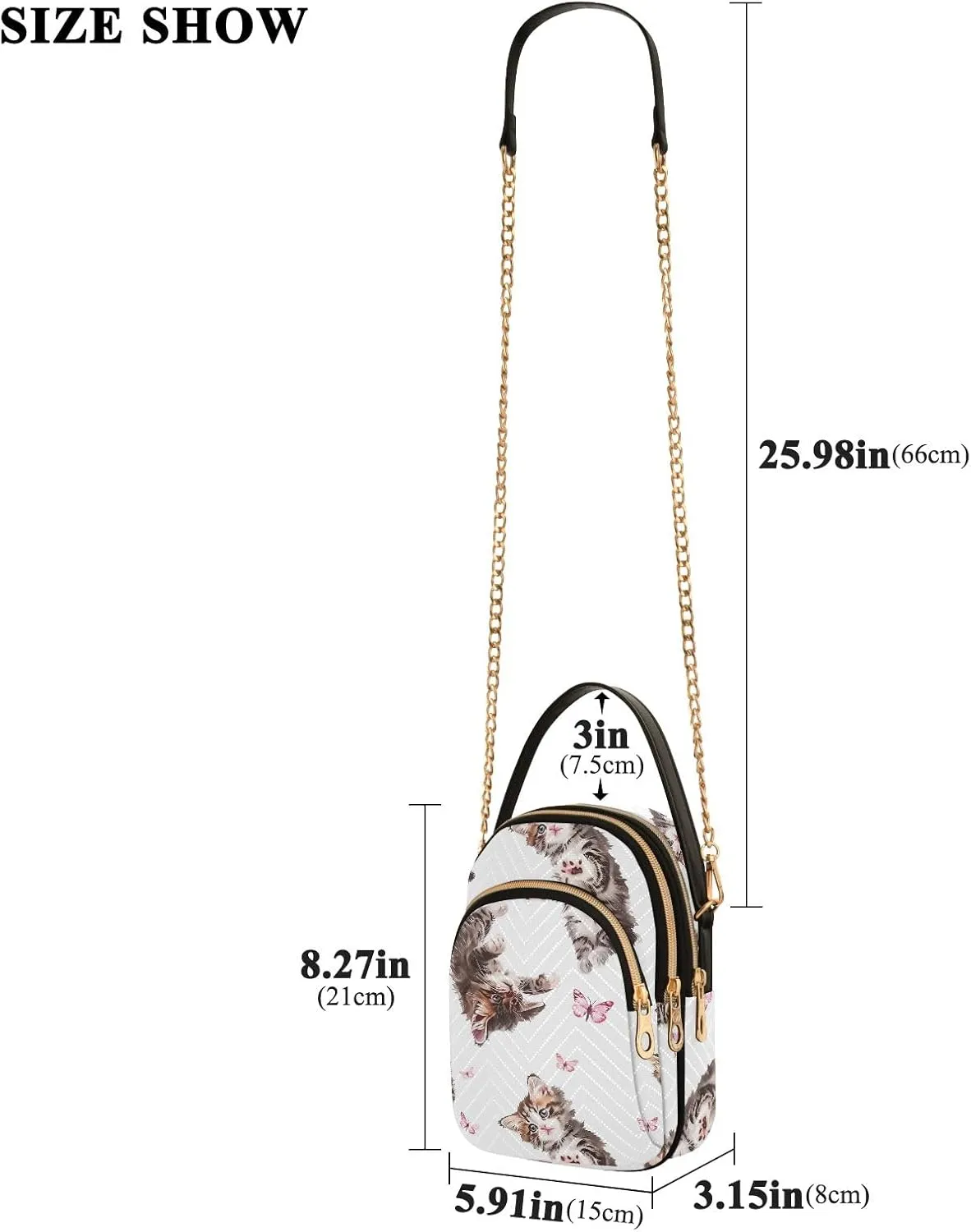 Women's Crossbody Bags Quilted Purse with Chain Phone Purse Handbag