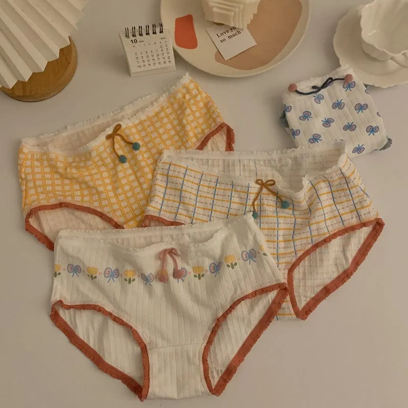 Women's Cute Bowknot Underwear Set