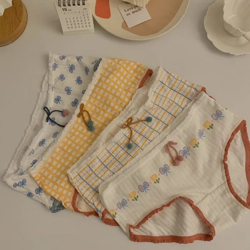 Women's Cute Bowknot Underwear Set