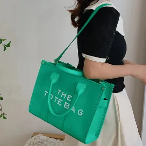 Women's Designer Tote Bag - PU Leather Shoulder & Crossbody Handbag with Clutch