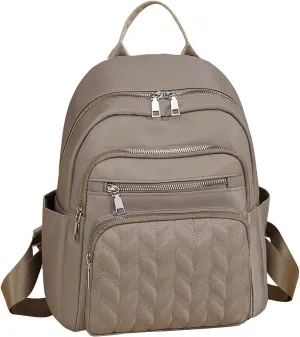 Women's Fashion Cloth Outdoor Travel Bag Leisure Khaki Backpack s Mini Backpack for Teens Mini (Khaki, One Size)