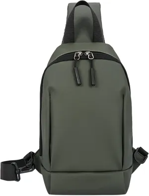 Women's Hiking Backpack Soft Leather Travel Purse Crossbody Wallet Purses with Card Slots Camera Shoulder Bag(Green)