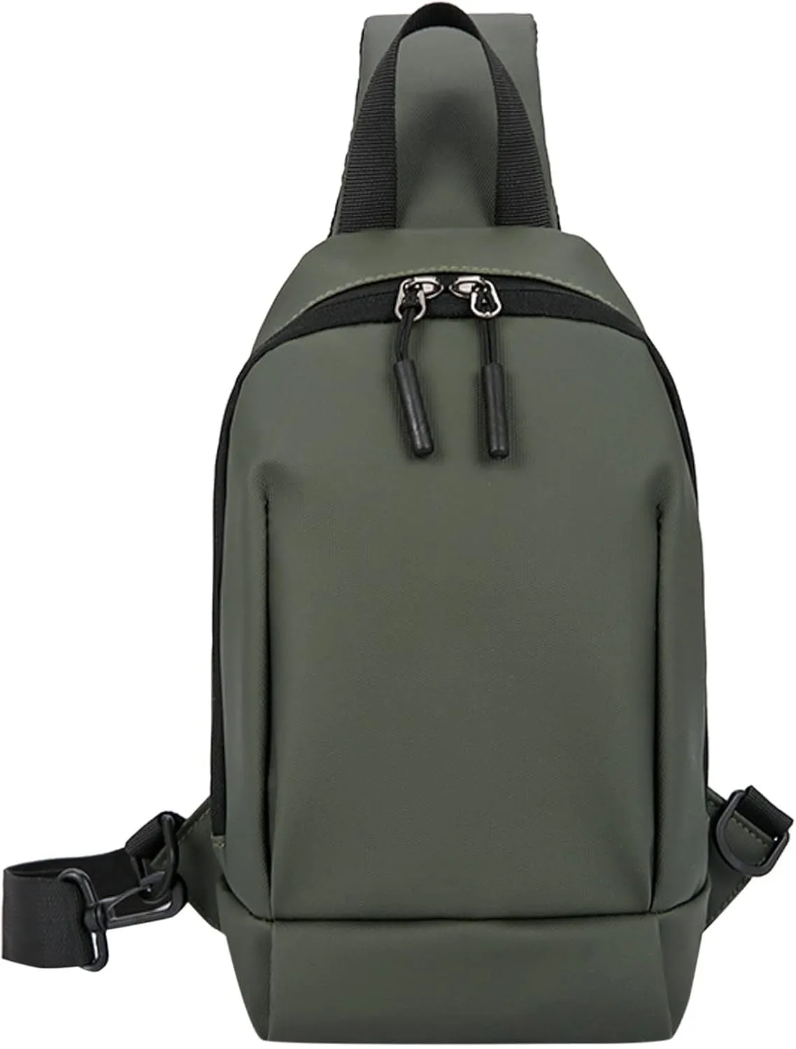 Women's Hiking Backpack Soft Leather Travel Purse Crossbody Wallet Purses with Card Slots Camera Shoulder Bag(Green)
