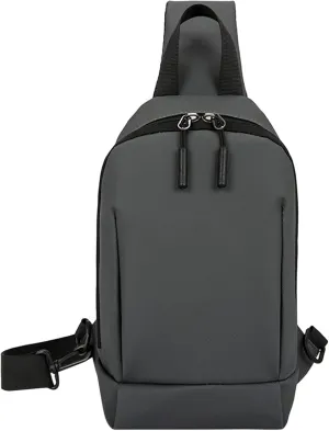 Women's Hiking Backpack Soft Leather Travel Purse Crossbody Wallet Purses with Card Slots Camera Shoulder Bag(Grey)