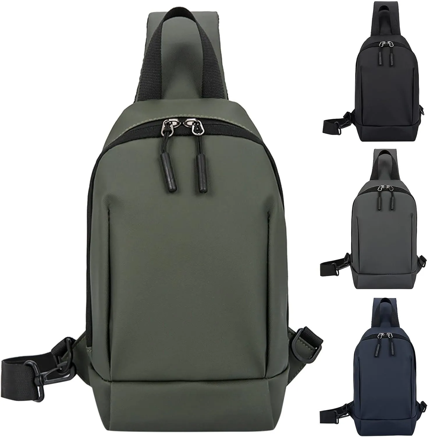 Women's Hiking Backpack Soft Leather Travel Purse Crossbody Wallet Purses with Card Slots Camera Shoulder Bag(Grey)