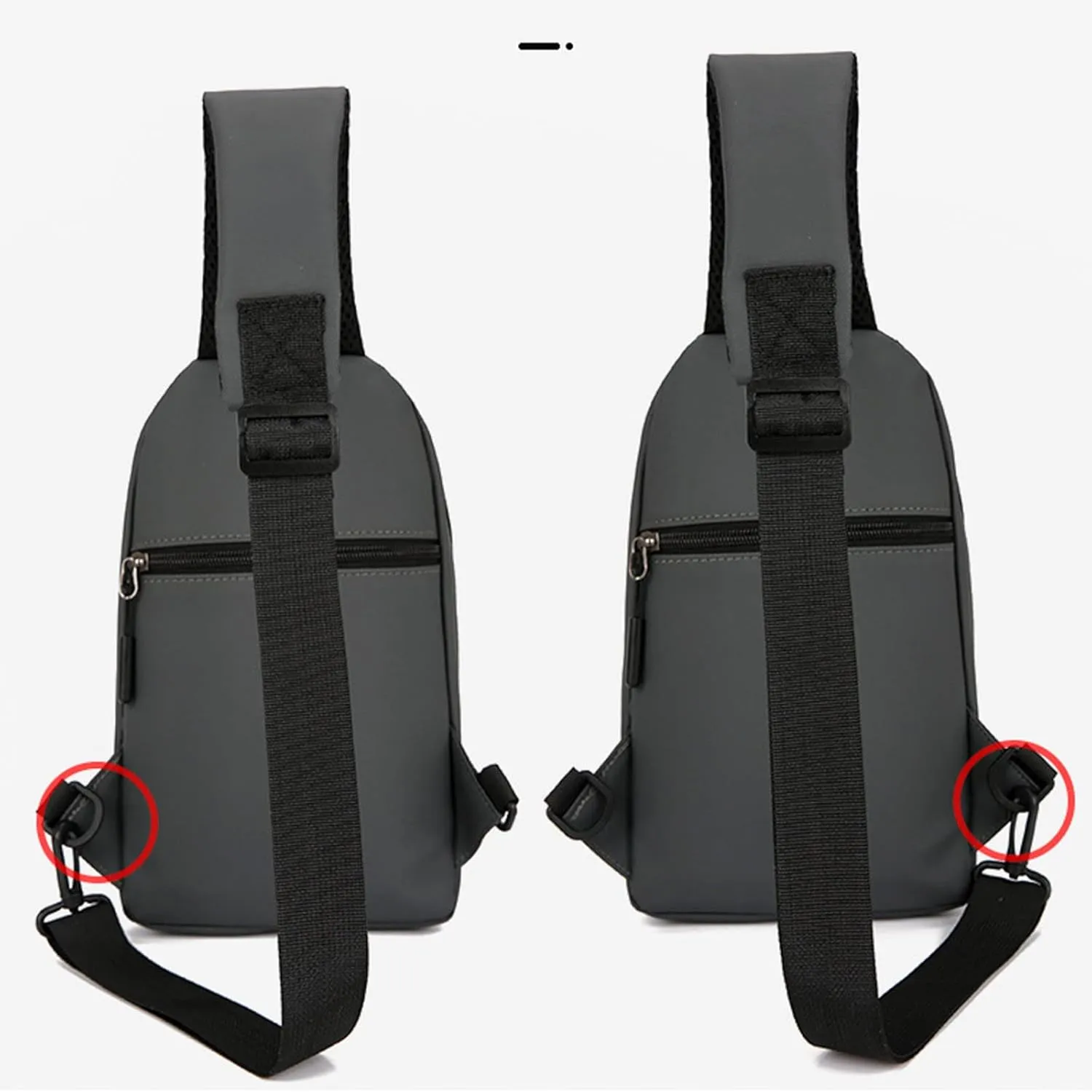 Women's Hiking Backpack Soft Leather Travel Purse Crossbody Wallet Purses with Card Slots Camera Shoulder Bag(Grey)