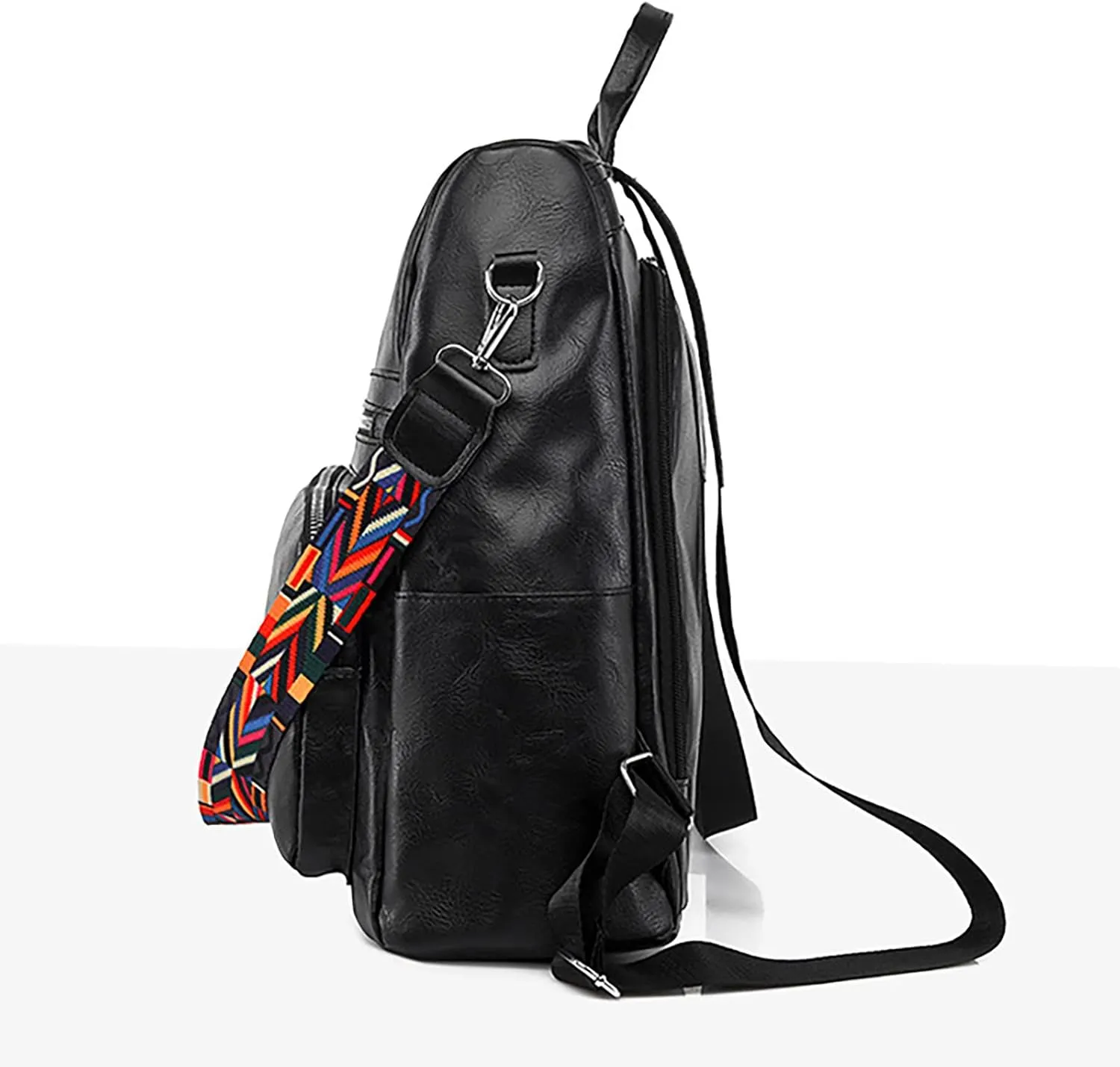 Women's Korean Fashion Backpack Large Capacity Soft Leather Travel Backpack Purse for Women Medium (Brown, One Size)
