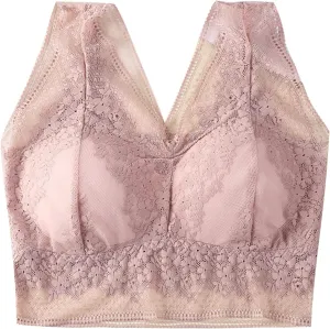 Women's Lace Sports Bras for Women High Support Compression Running Sporty High Impact Sexy Wireless Wirefree Push Up
