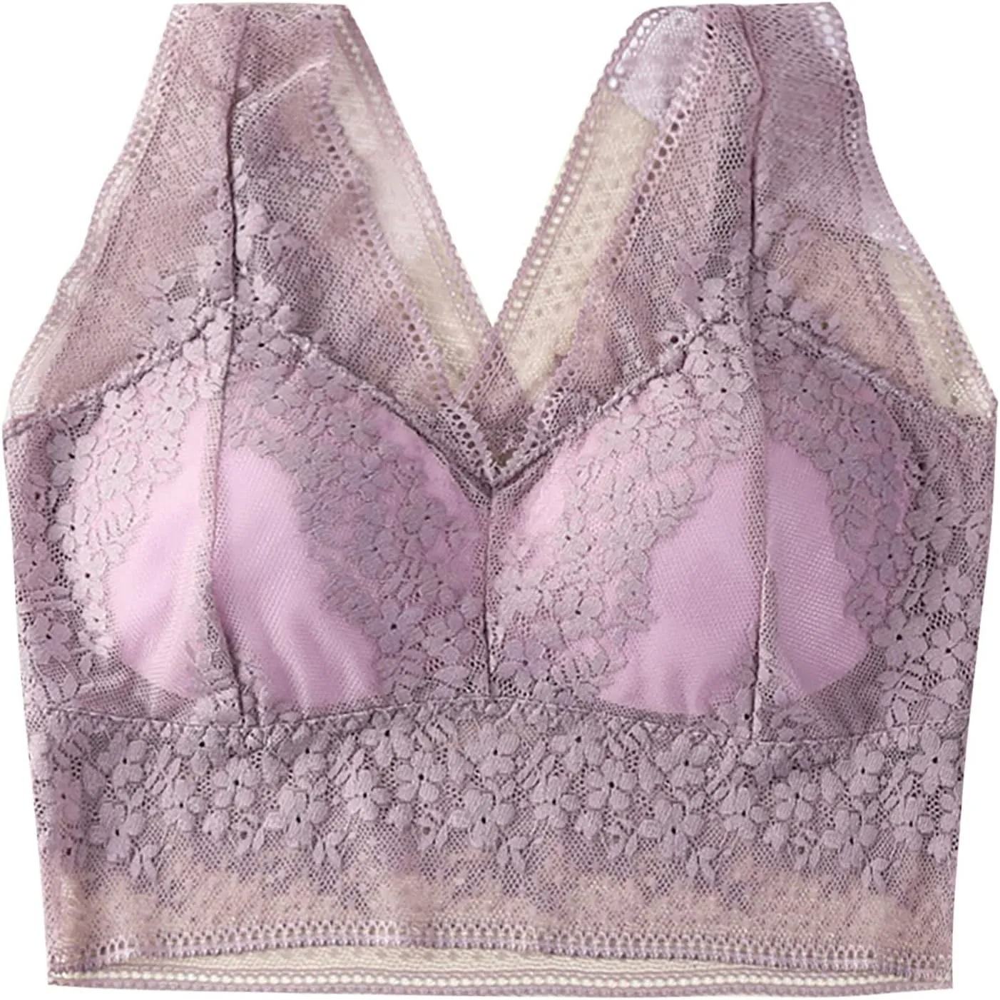 Women's Lace Sports Bras for Women High Support Compression Running Sporty High Impact Sexy Wireless Wirefree Push Up
