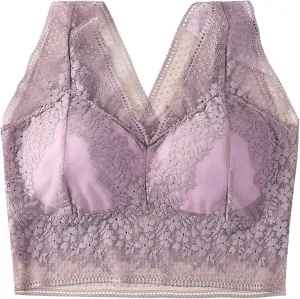 Women's Lace Sports Bras for Women High Support Compression Running Sporty High Impact Sexy Wireless Wirefree Push Up