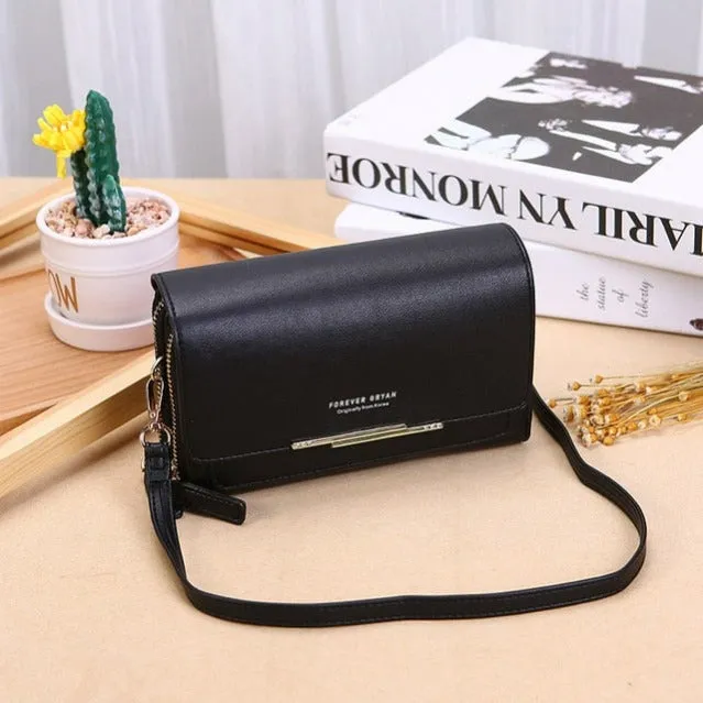 Women's Large Capacity Wallet & Shoulder Bag – Korean Style Multi-Card Handbag