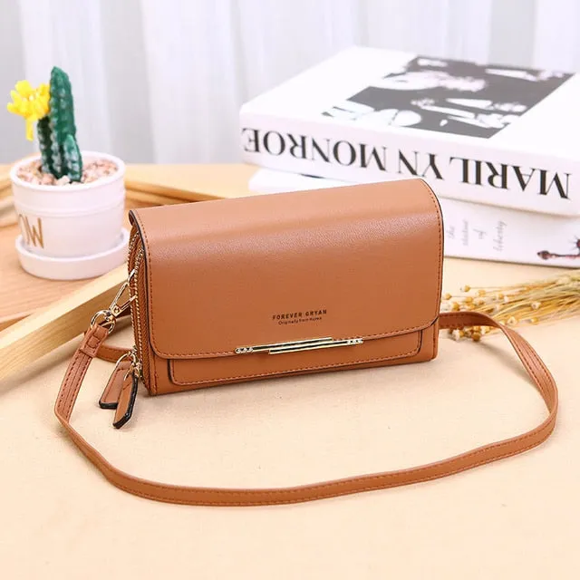 Women's Large Capacity Wallet & Shoulder Bag – Korean Style Multi-Card Handbag