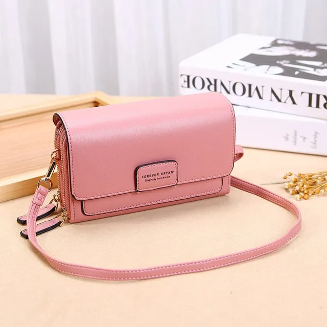 Women's Large Capacity Wallet & Shoulder Bag – Korean Style Multi-Card Handbag