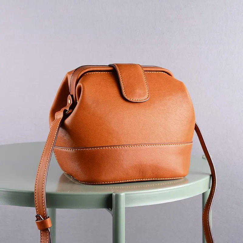 Womens Leather Small Doctor Style Bag