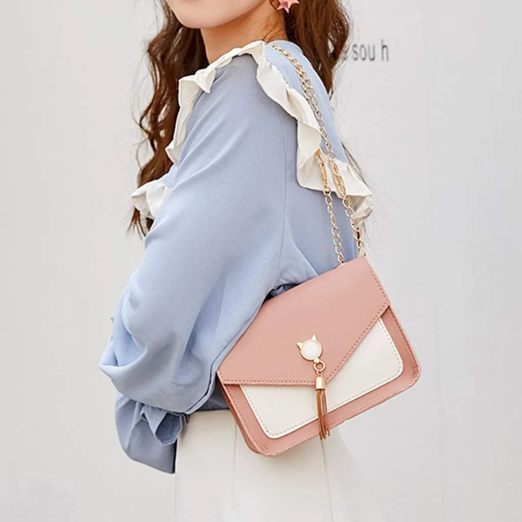 Women's Multi-Pocket Shoulder Bag Fashion Cotton Canvas Handbag Tote Purse Swing Bag, Zip Shoulder Purse