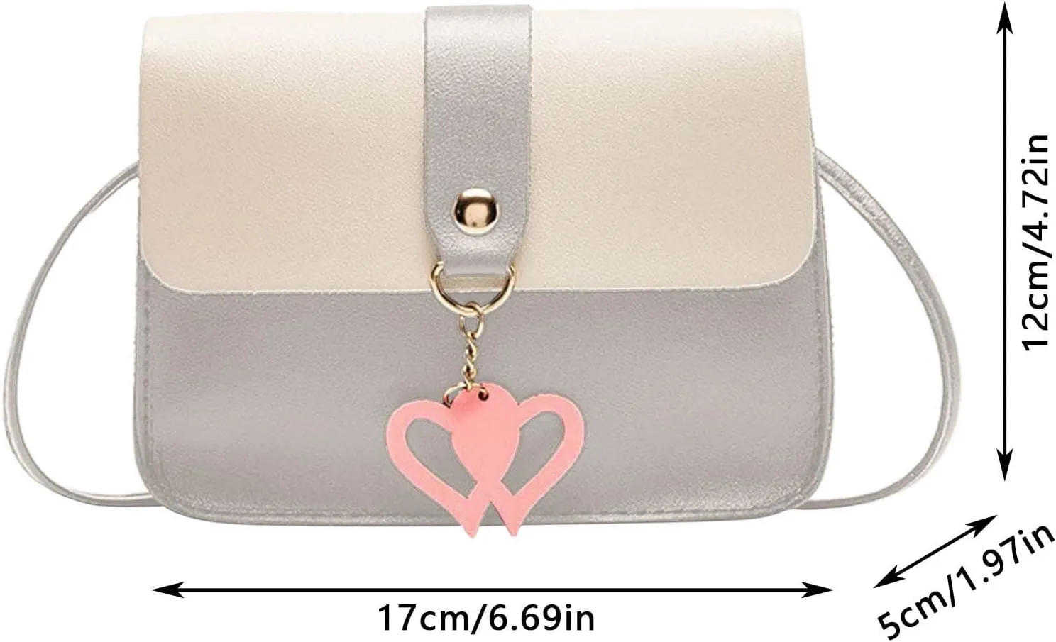 Women's Multi-Pocket Shoulder Bags Crossbody Purses and Handbags Lightweight Pocketbook Trendy Clutch Saddle Bag(RD2)