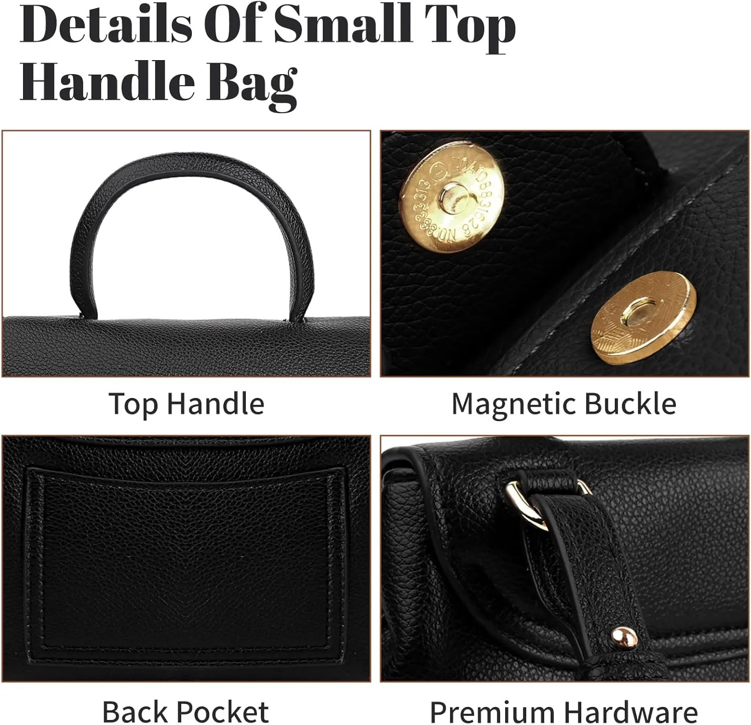 Women's Top-Handle Handbags,Top Handle Bag,Designer Bags for Women,Luxury Handbags,Mini Faux Leather Shoulder Bag