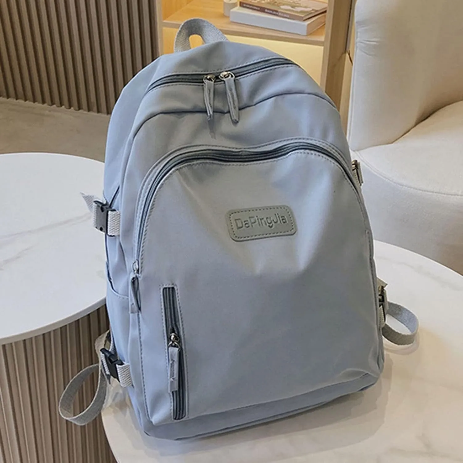 Women's Travel Cloth Lightweight Fashion Backpack Comfortable Messenger Bags Outdoor Travel Backpack for Girls(Blue)