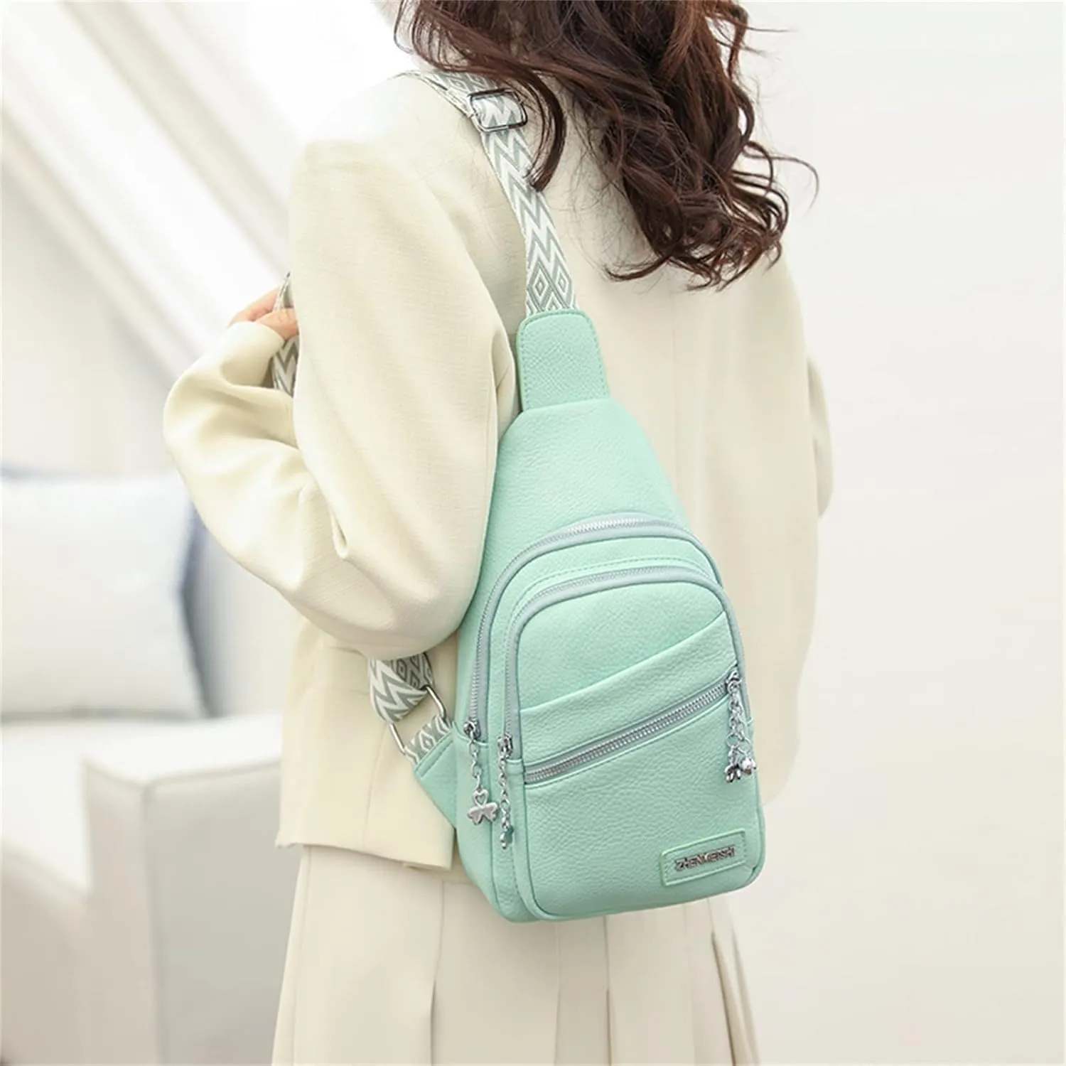 Women's Waterproof Leather Crossbody Purses Anti Theft Crossbody Bags for Women Stylish Shoulder Bag