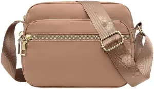 Women's Waterproof Leather Crossbody Purses Anti Theft Small Sling Bags for Women Waterproof Backpack