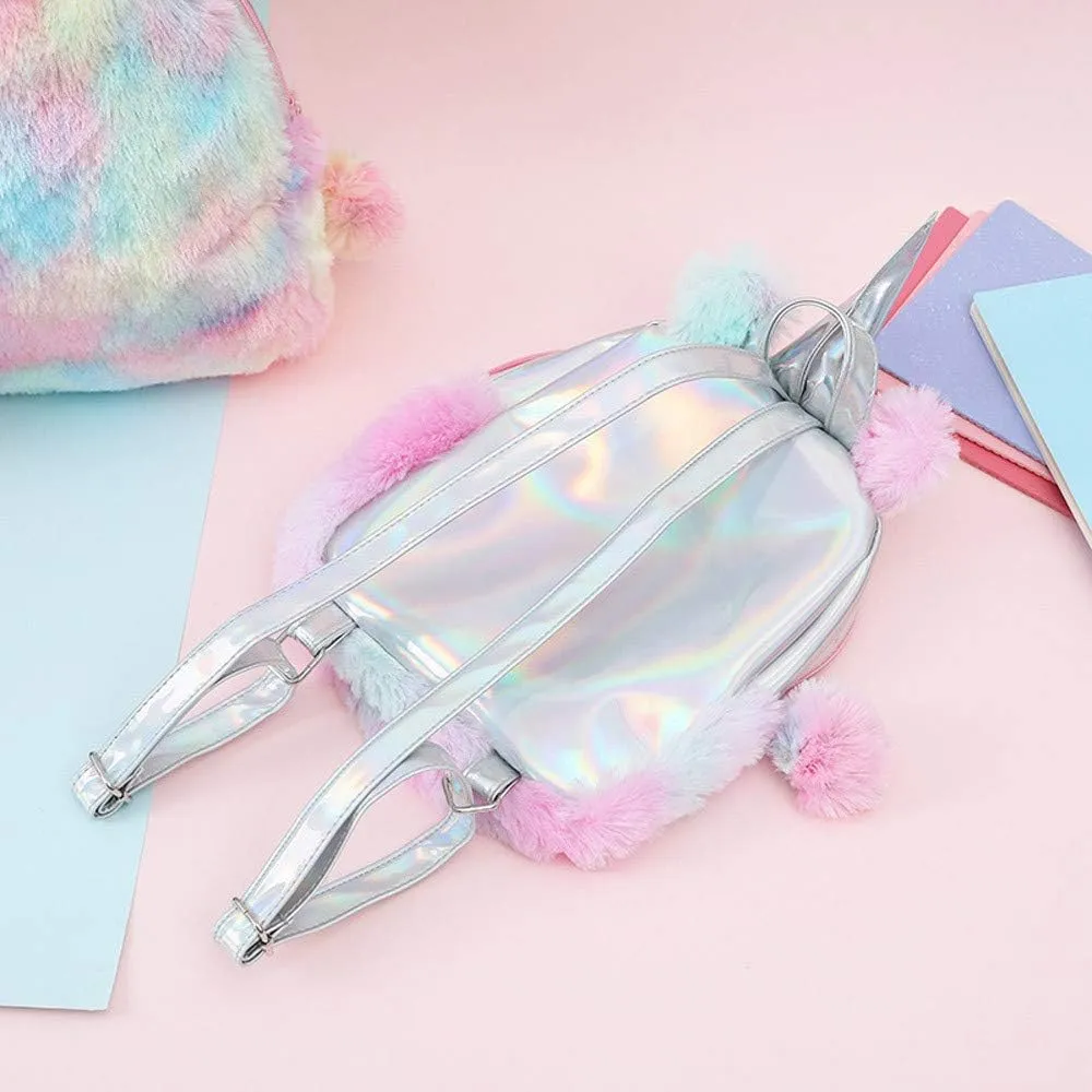 Women's Zipper Backpack Transparent Practical Large Capacity Zipper Backpacks Stylish Daypack Purse Shoulder Bag