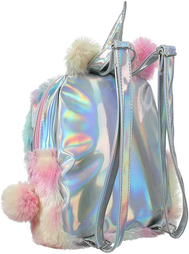 Women's Zipper Backpack Transparent Practical Large Capacity Zipper Backpacks Stylish Daypack Purse Shoulder Bag