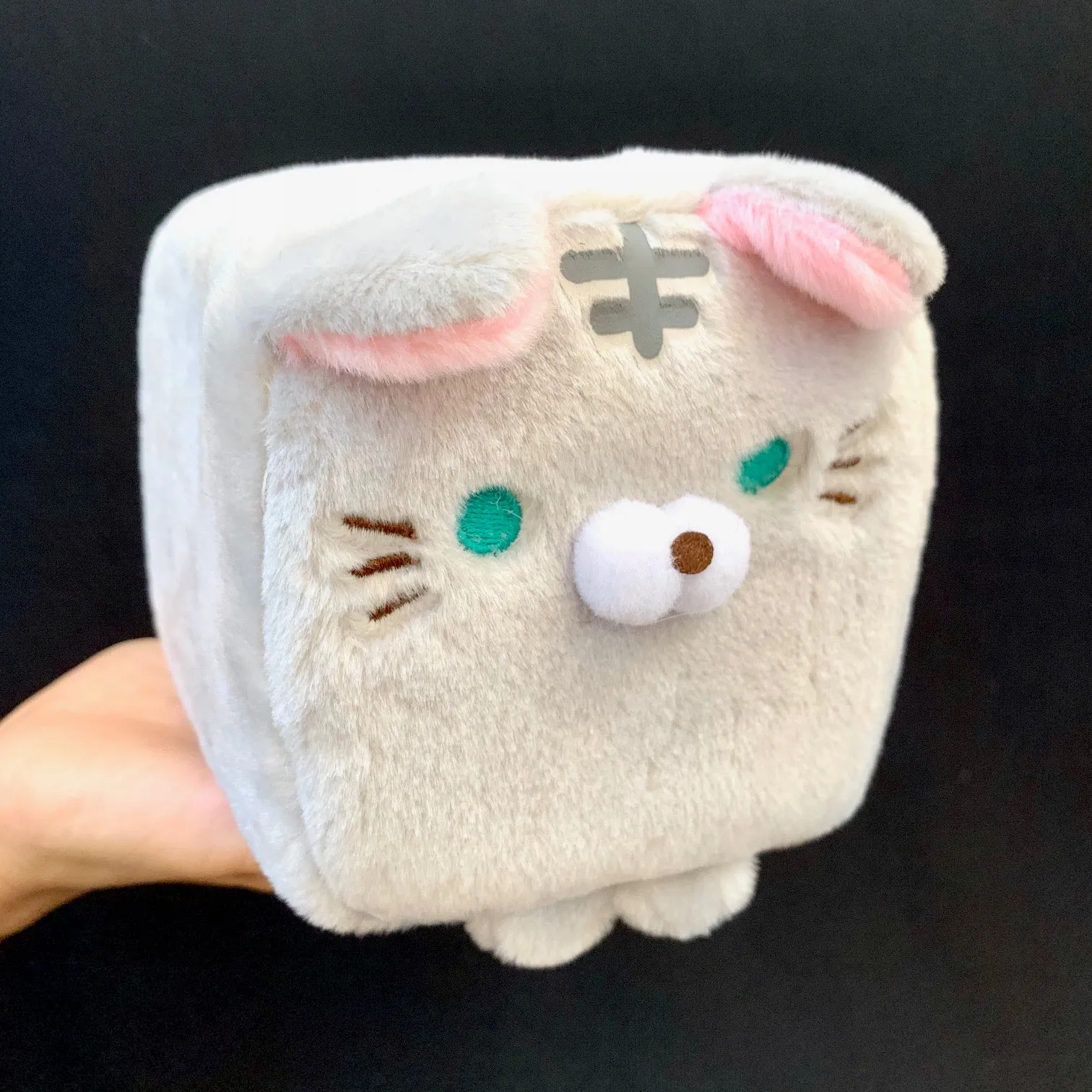 X 63046 LARGE CUBE CAT PLUSH TOYS-DISCONTINUED