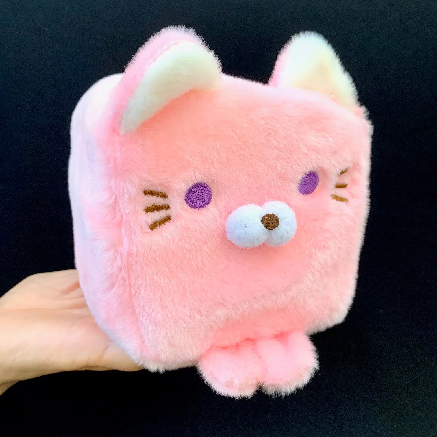 X 63046 LARGE CUBE CAT PLUSH TOYS-DISCONTINUED