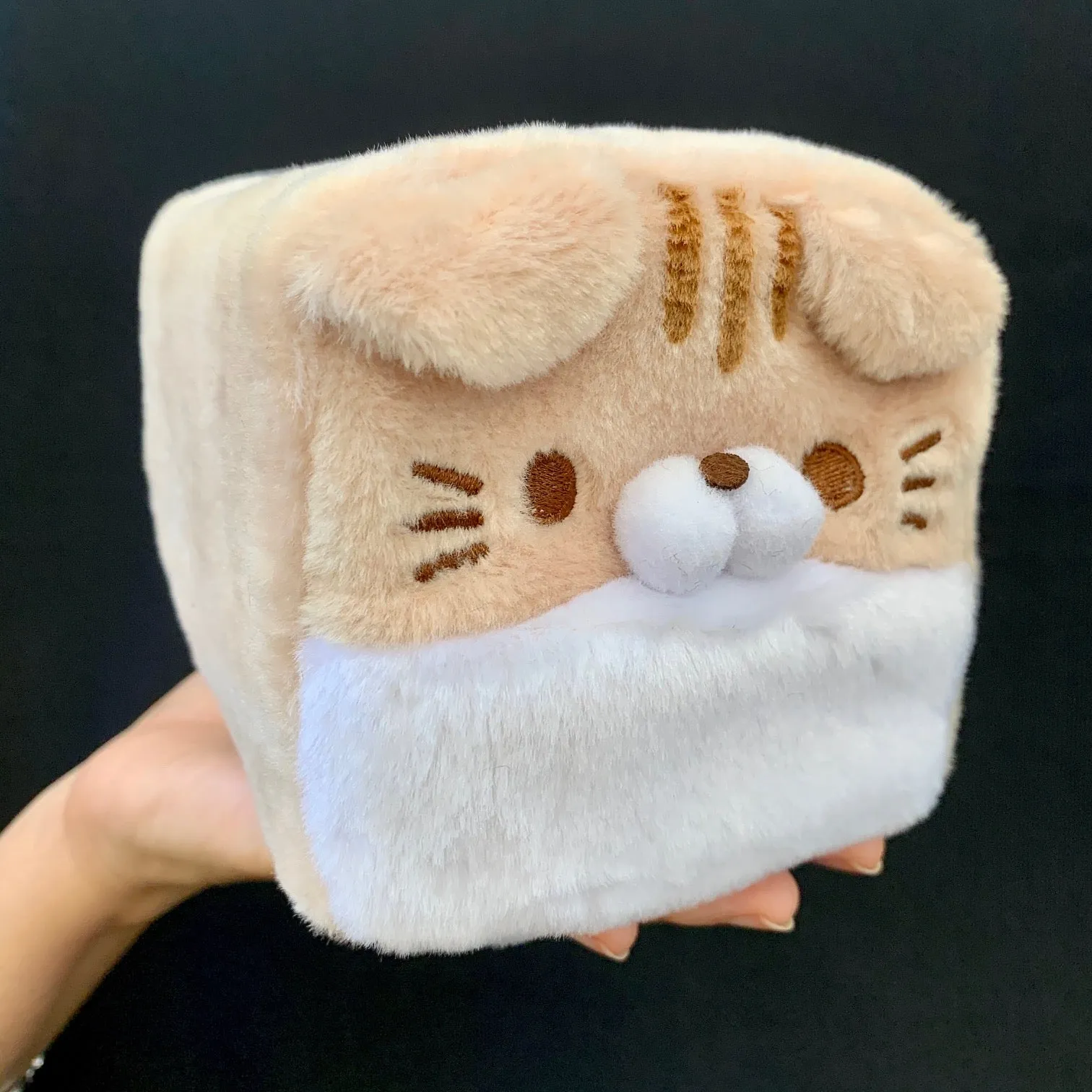 X 63046 LARGE CUBE CAT PLUSH TOYS-DISCONTINUED
