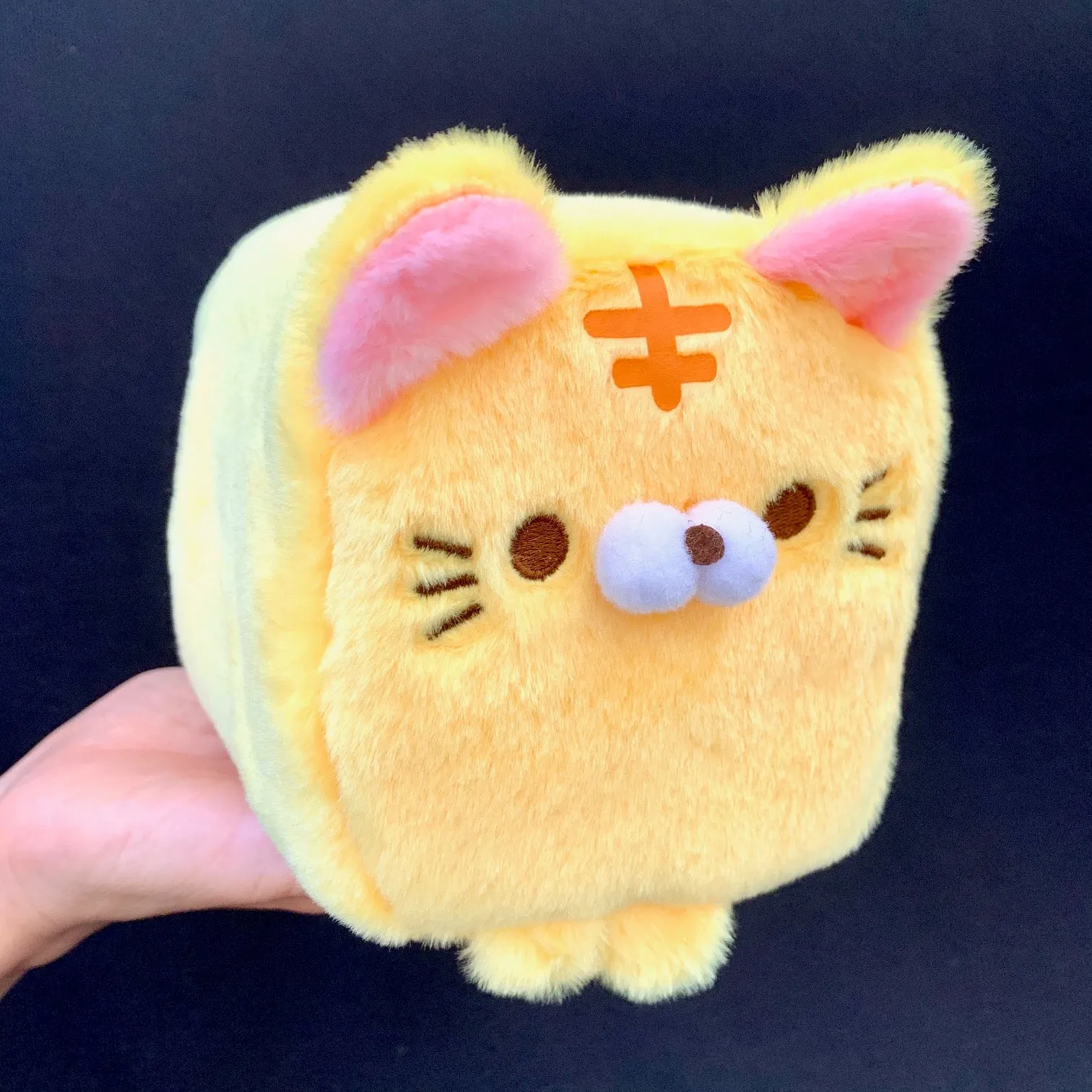 X 63046 LARGE CUBE CAT PLUSH TOYS-DISCONTINUED