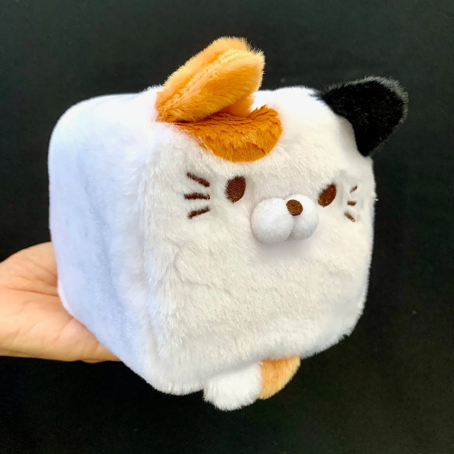 X 63046 LARGE CUBE CAT PLUSH TOYS-DISCONTINUED