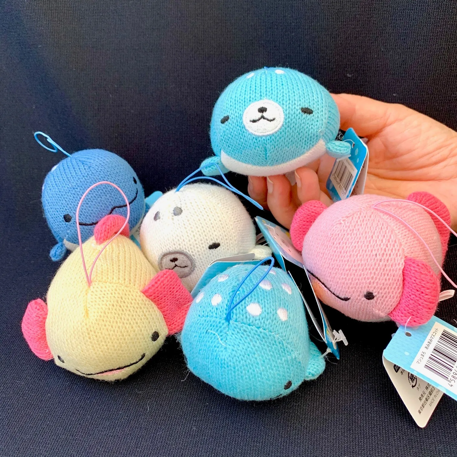 X 63052 KNITTED WHALE WOOPER LOOPER CHARM -DISCONTINUED