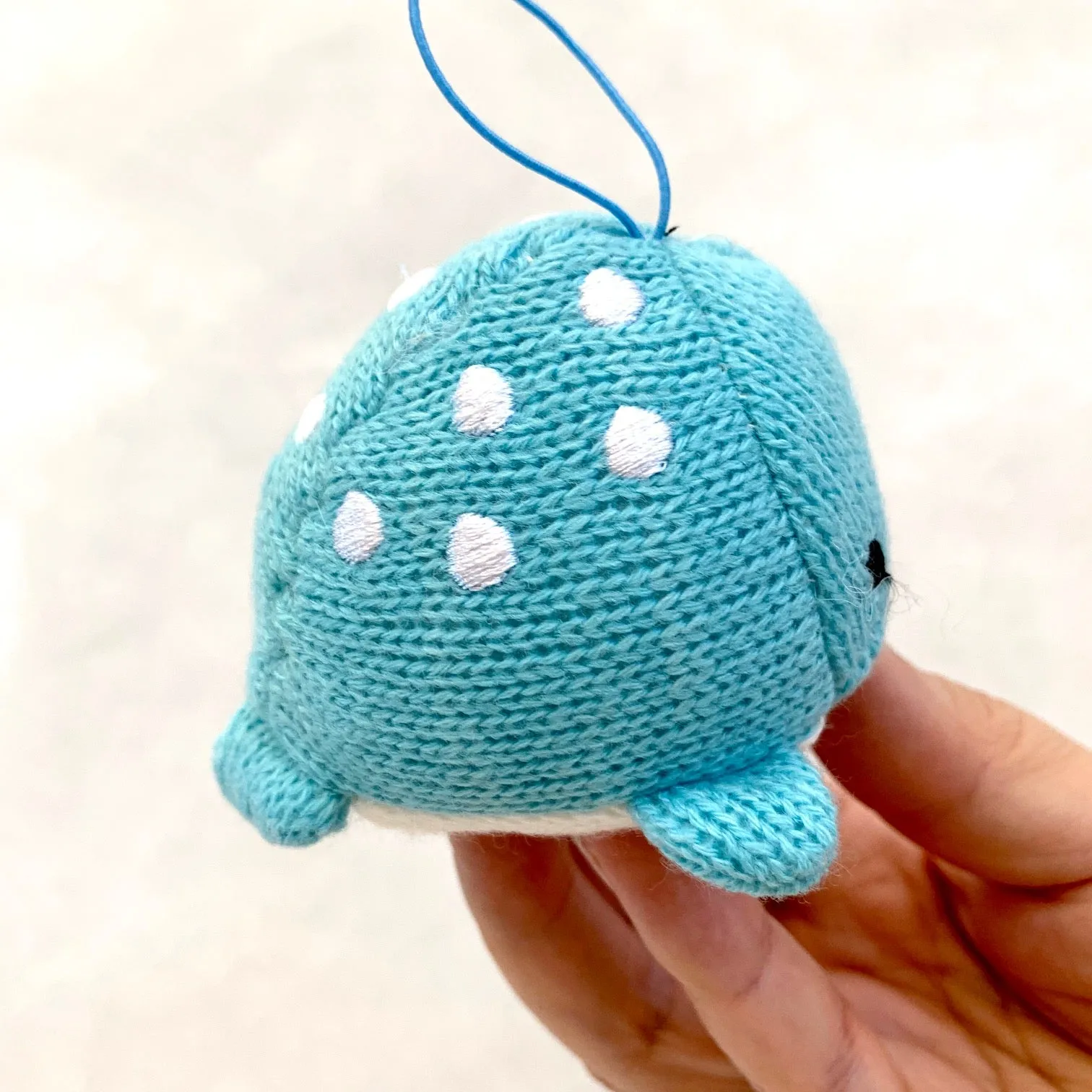 X 63052 KNITTED WHALE WOOPER LOOPER CHARM -DISCONTINUED