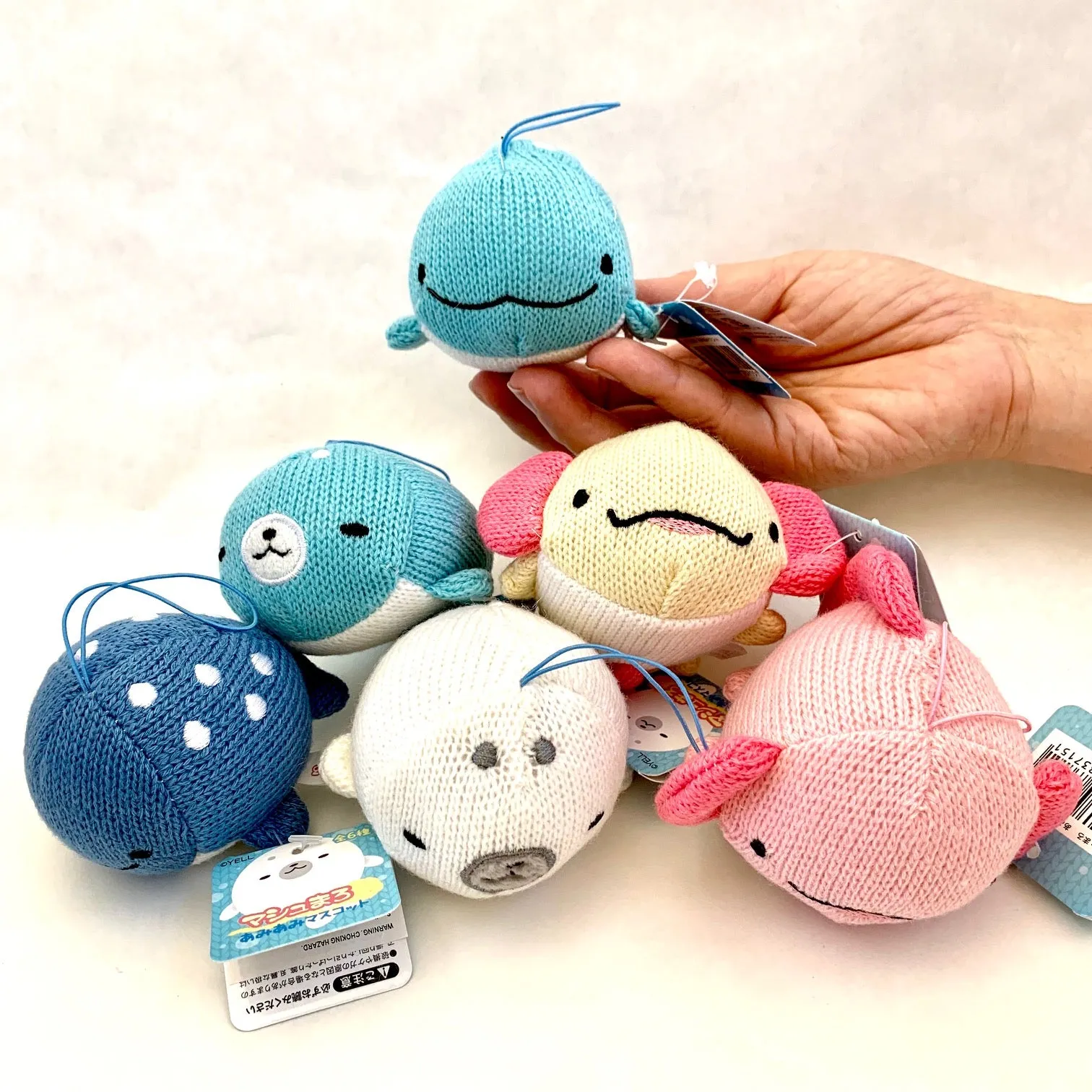 X 63052 KNITTED WHALE WOOPER LOOPER CHARM -DISCONTINUED