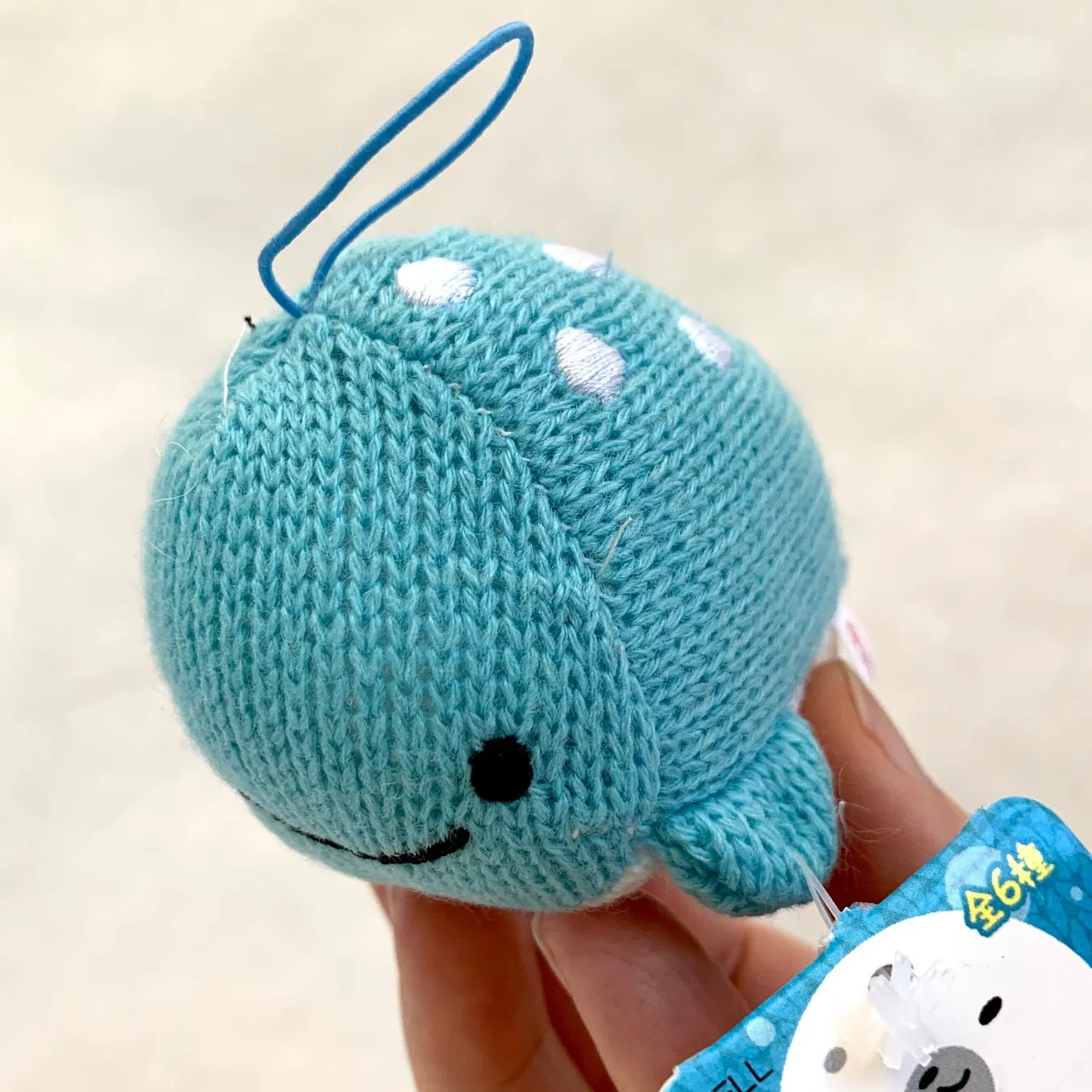 X 63052 KNITTED WHALE WOOPER LOOPER CHARM -DISCONTINUED