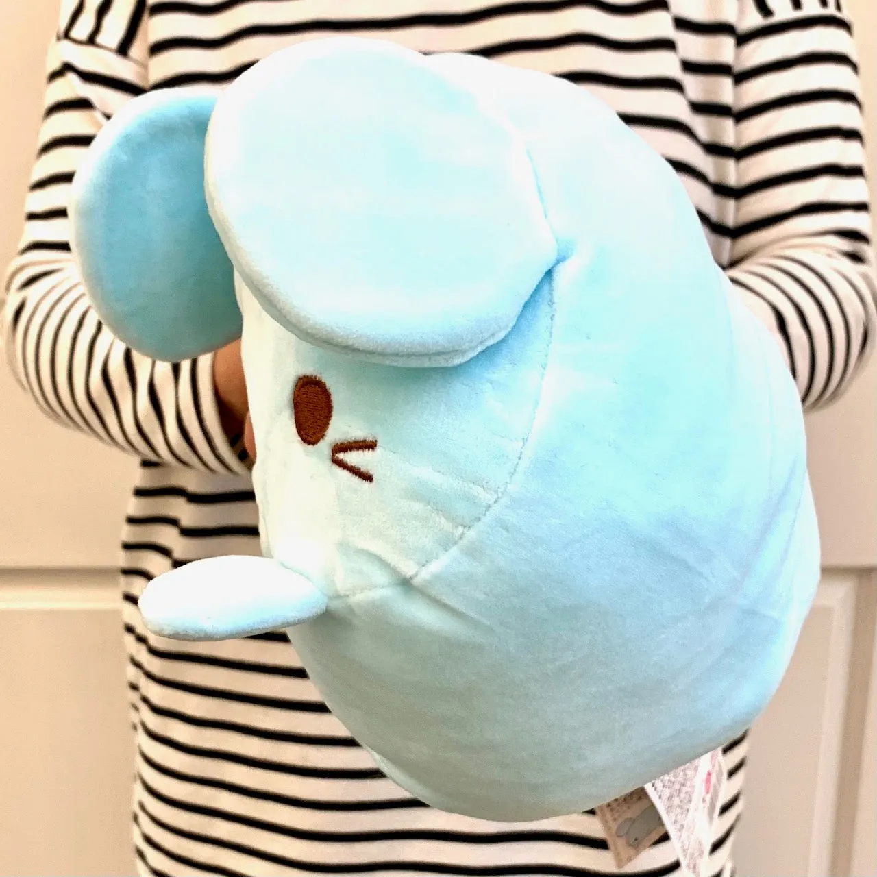 X 63091 MARSHMALLOW PILLOW-MOUSE PLUSH-DISCONTINUED