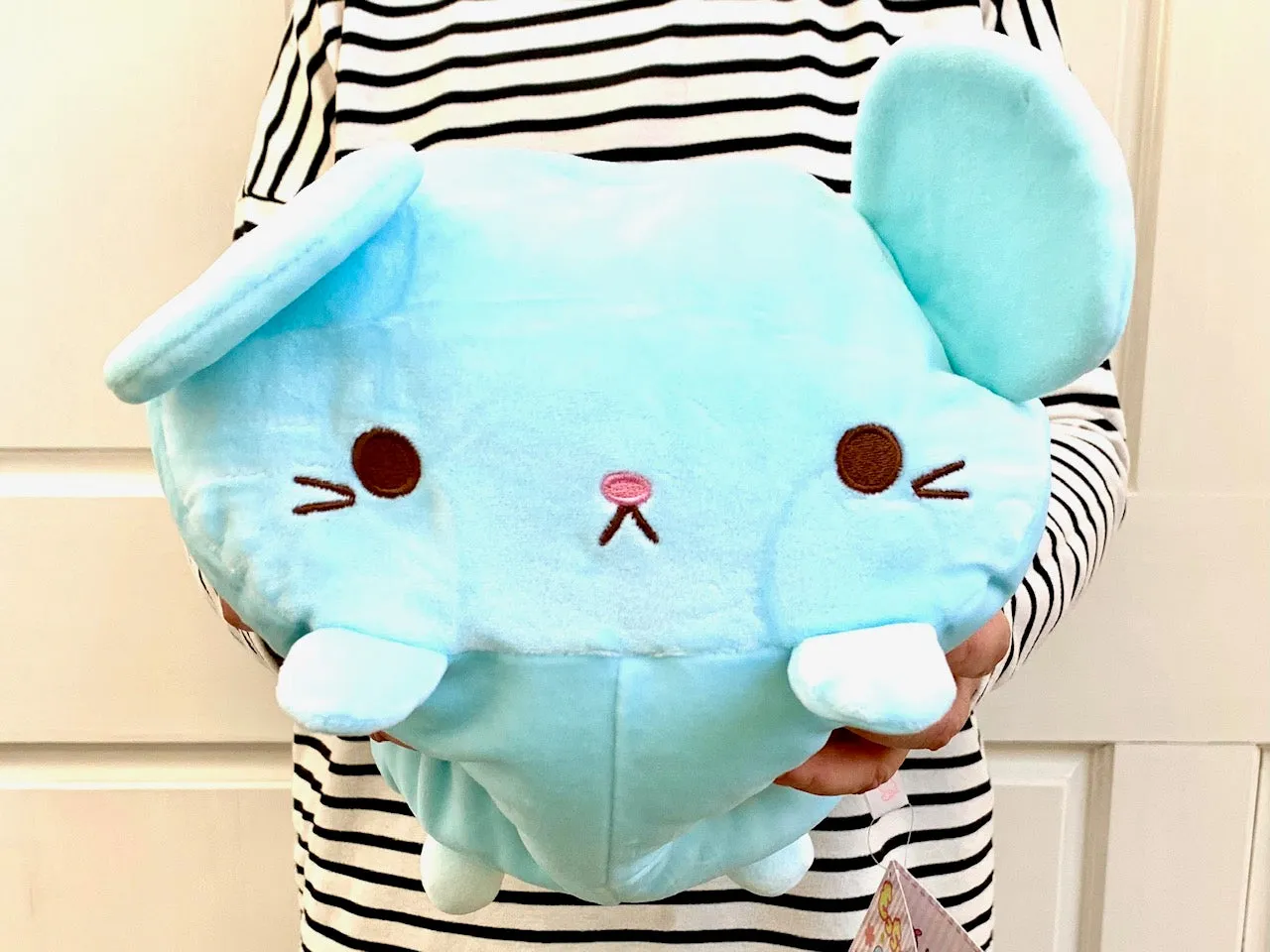 X 63091 MARSHMALLOW PILLOW-MOUSE PLUSH-DISCONTINUED