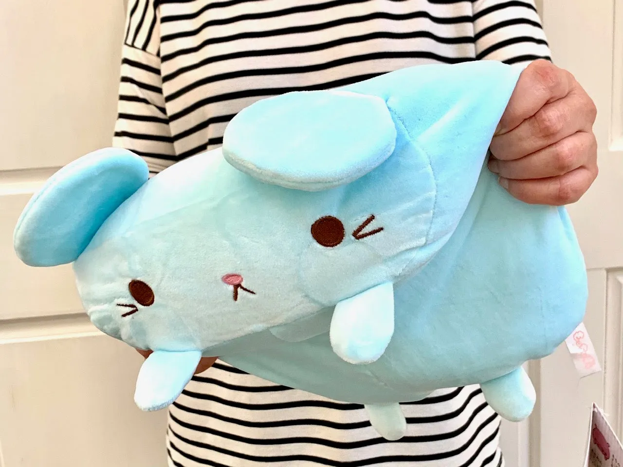 X 63091 MARSHMALLOW PILLOW-MOUSE PLUSH-DISCONTINUED