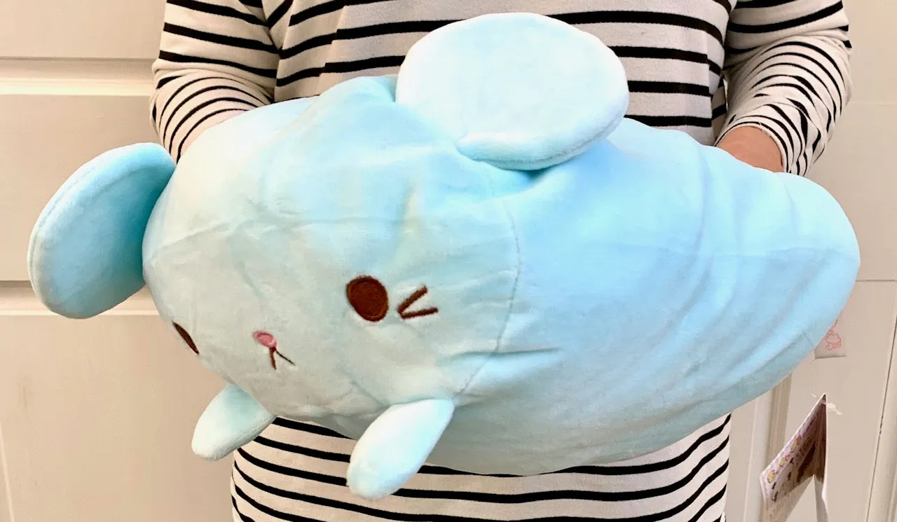 X 63091 MARSHMALLOW PILLOW-MOUSE PLUSH-DISCONTINUED