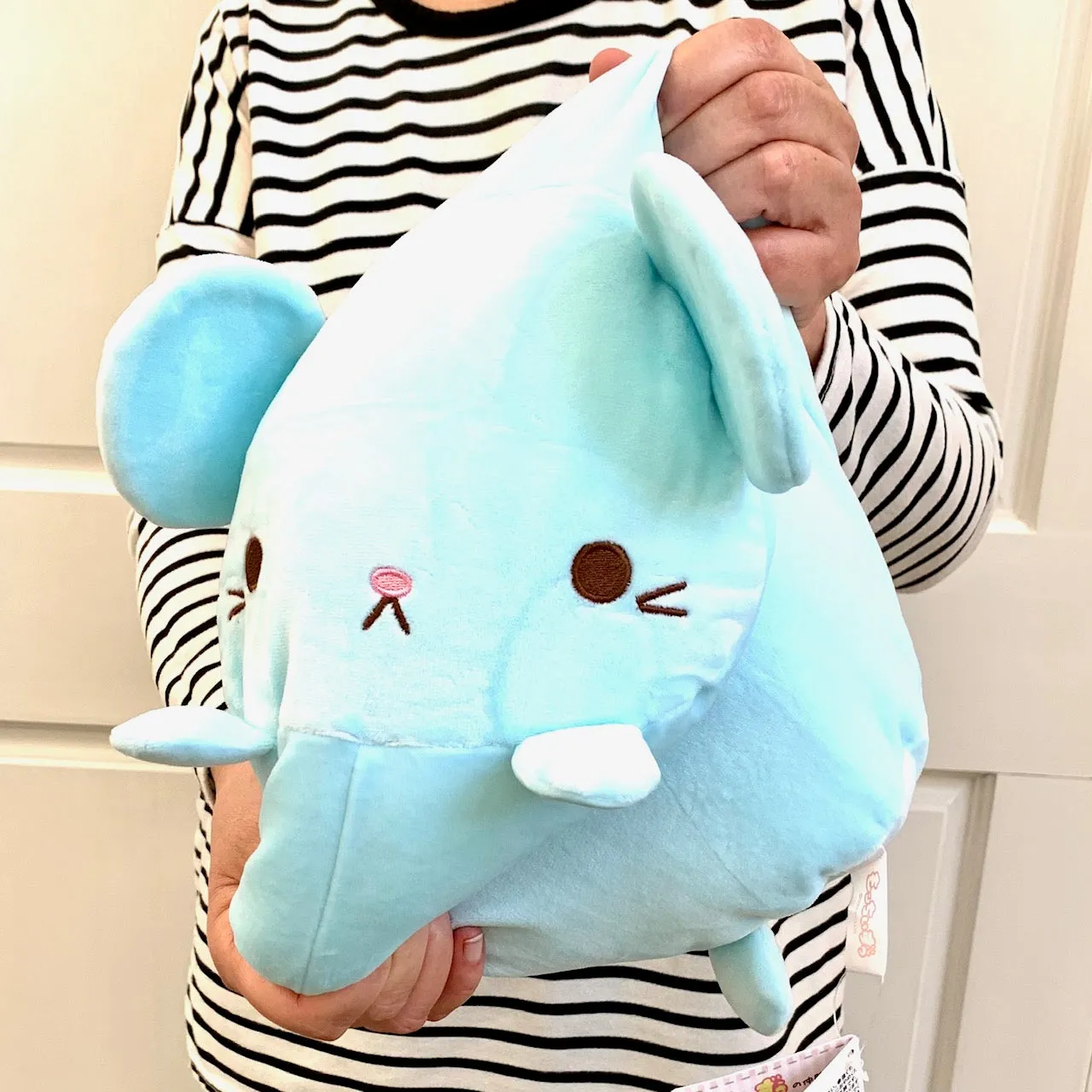 X 63091 MARSHMALLOW PILLOW-MOUSE PLUSH-DISCONTINUED
