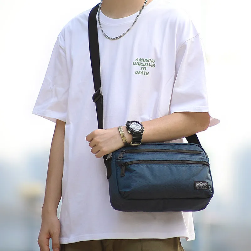 XIANGTUIBAO Japanese Men's Shoulder Bag Ins Style Casual Messenger Bag Personality Trend Korean Style Messenger Bag Student New Small Crossbody Bag