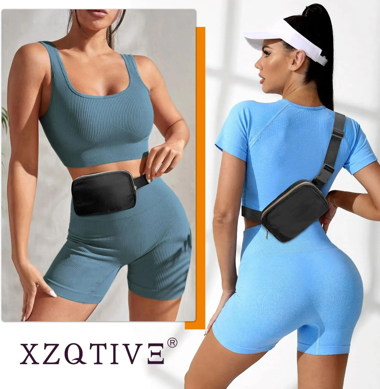 XZQTIVE Bum Bag for Women Belt Bag Chest Bag Men's Fashion Waist Bags Crossbody Bag Mobile Phone Bag Shoulder Bag with Adjustable Strap