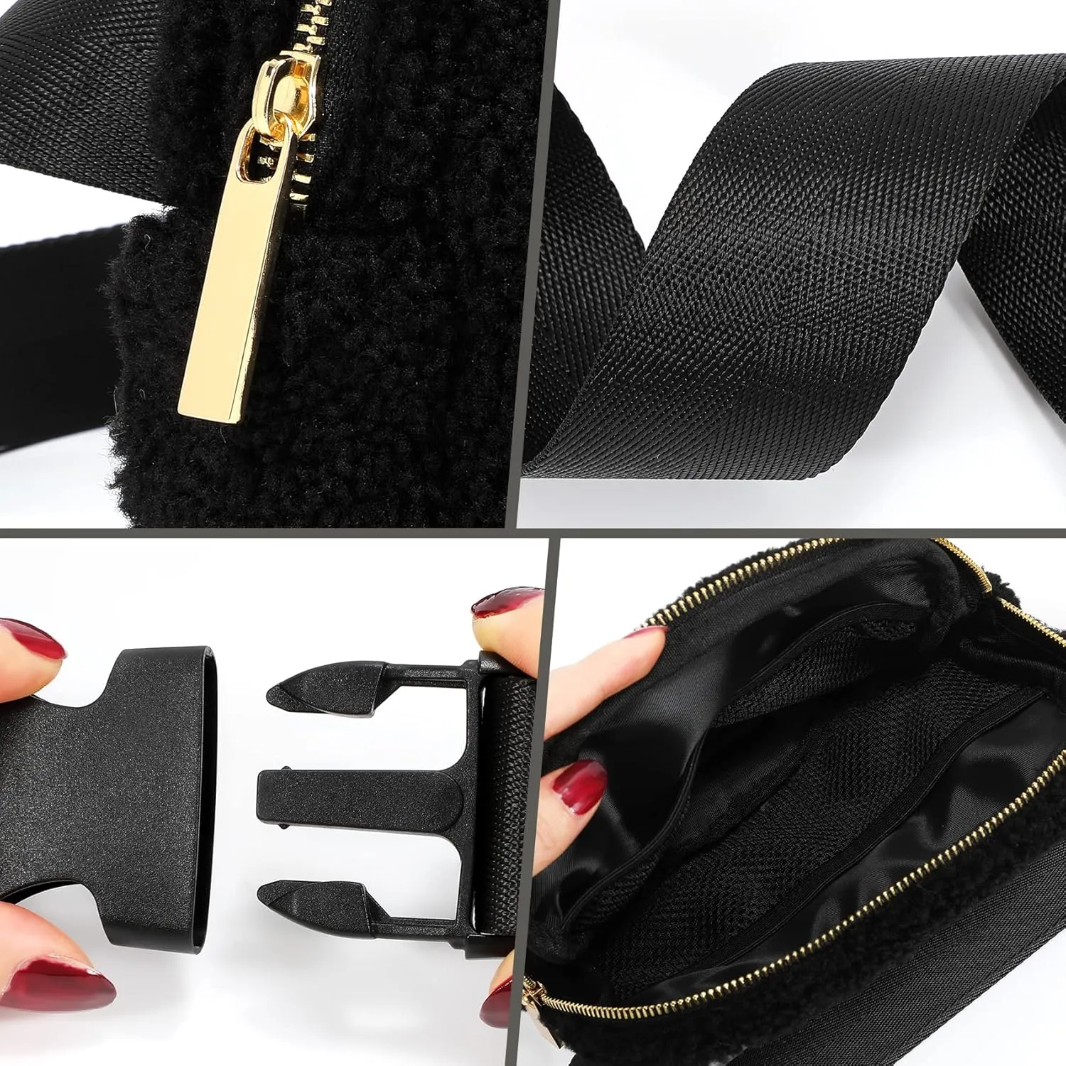 XZQTIVE Bum Bag for Women Belt Bag Chest Bag Men's Fashion Waist Bags Crossbody Bag Mobile Phone Bag Shoulder Bag with Adjustable Strap